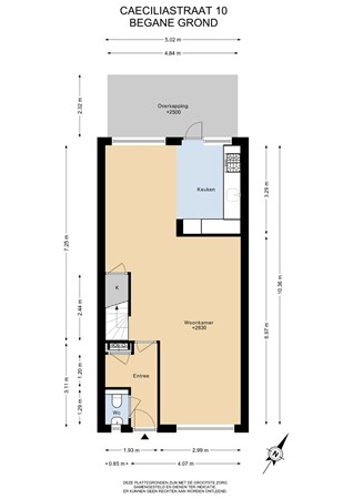 Floorplan - Caeciliastraat 10, 6143 BH Guttecoven